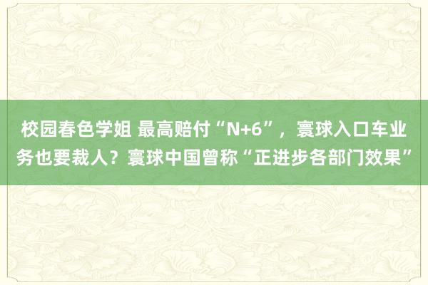 校园春色学姐 最高赔付“N+6”，寰球入口车业务也要裁人？寰球中国曾称“正进步各部门效果”